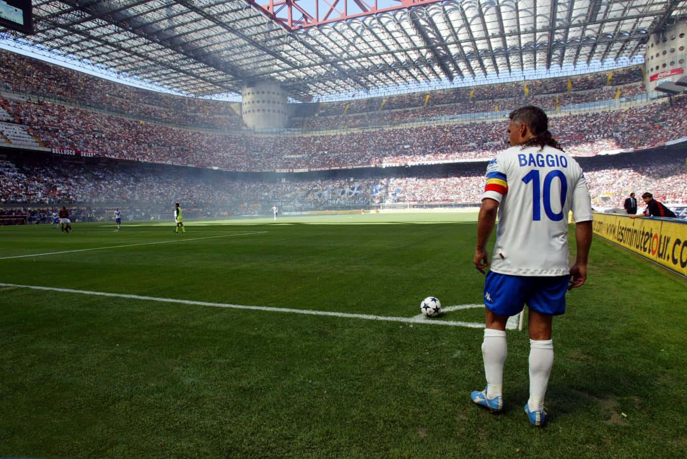 Roberto Baggio San Siro Stadyumu Futbol Duvar Kağıdı