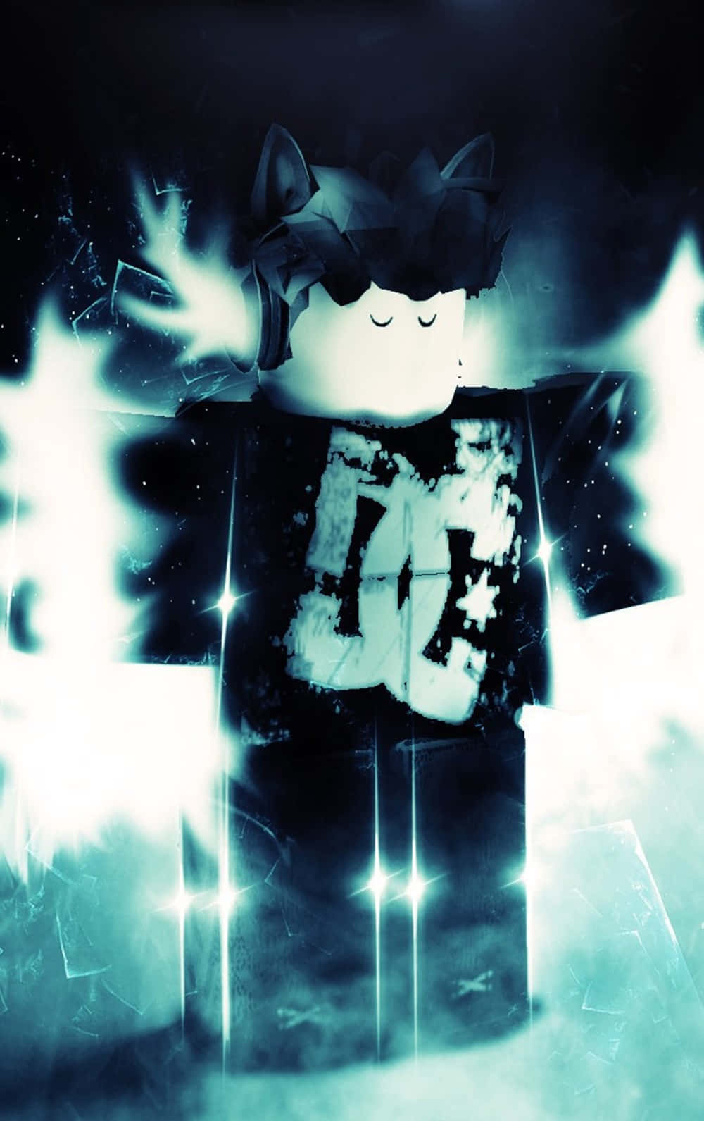 Roblox Emo DC Karakteri iPhone Duvar Kağıdı