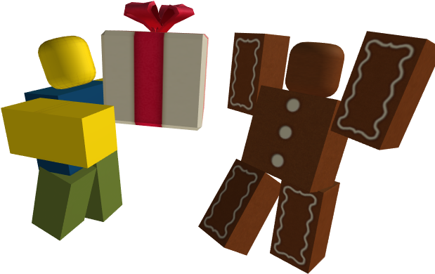 Roblox Hediyeler ve Zencefilli Kurabiye Karakteri Duvar Kağıdı