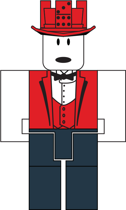 Roblox Karakteri Resmi Kıyafetlerle Duvar Kağıdı