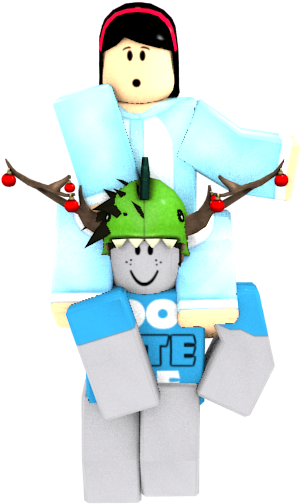 Roblox Karakteri Şenlikli Kıyafet Ren Geyiği Şapkası Duvar Kağıdı