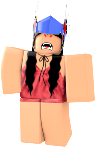 Roblox Karakteri Yerli Amerikan Tüy Başlığı Duvar Kağıdı