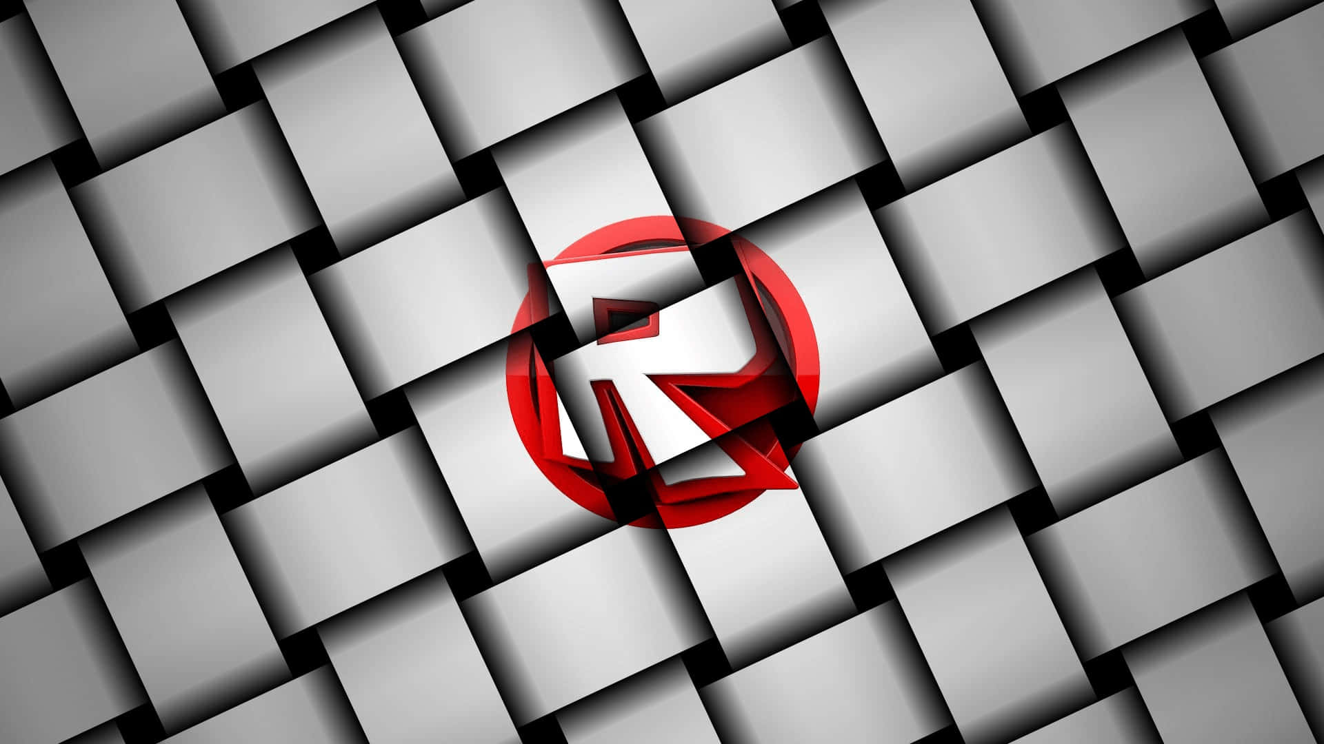 Roblox Logosu Dikdörtgen Bloklar Üzerinde Baskılı Duvar Kağıdı