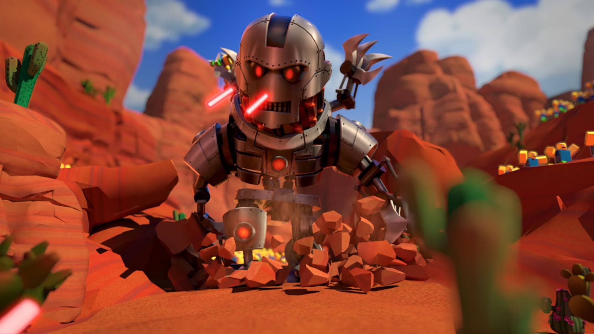 Roblox'ta Robot Avatarıyla Keşfet ve Oyna Duvar Kağıdı