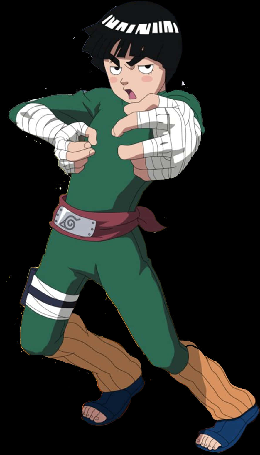 Rock Lee Savaşa Hazır Duvar Kağıdı
