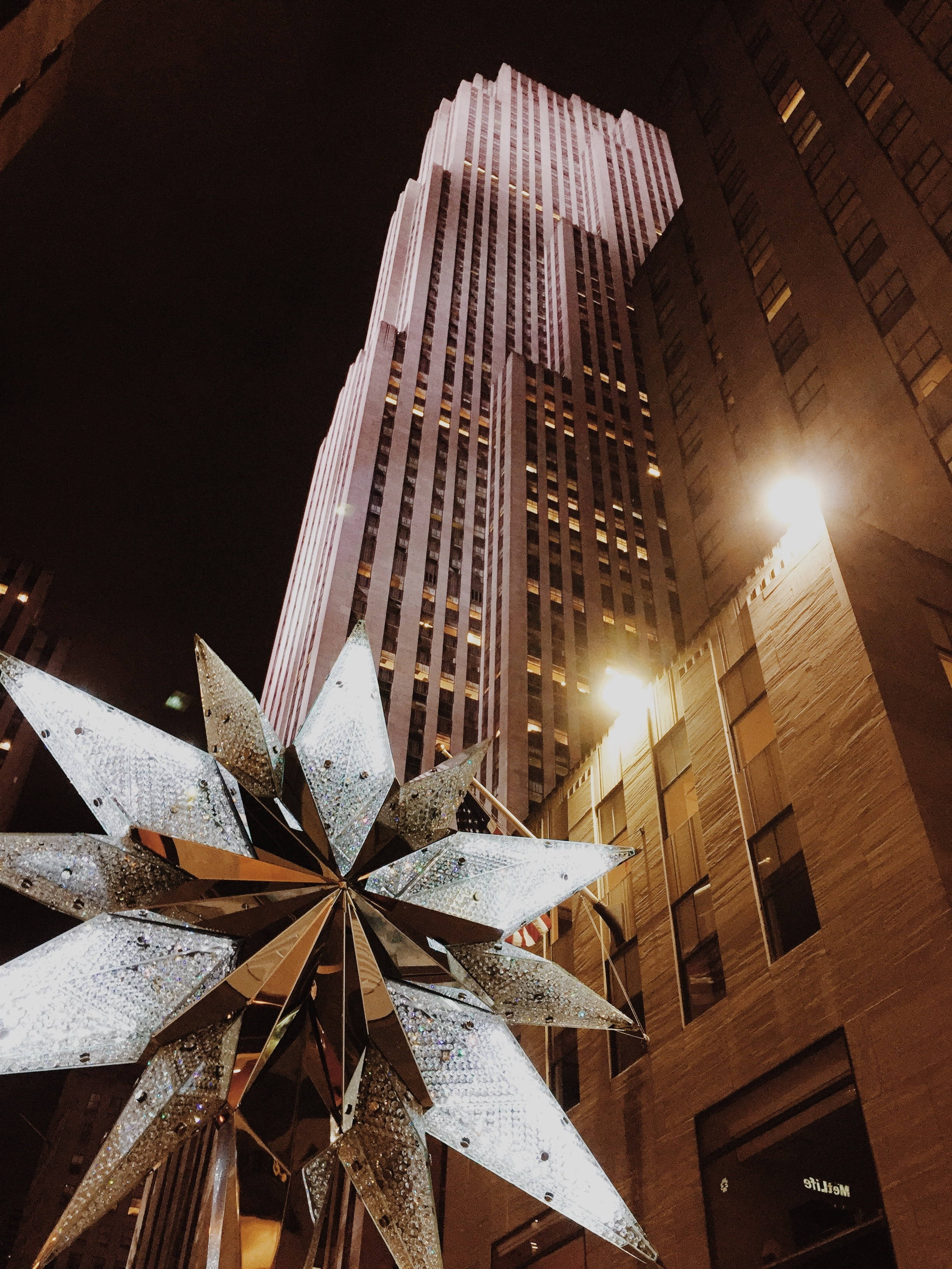Rockefeller Center Yıldızı Telefon Duvar Kağıdı