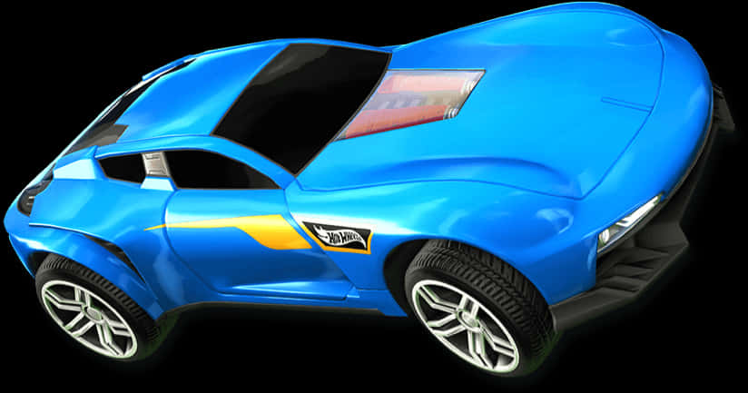 Rocket League Mavi Araba Render Duvar Kağıdı