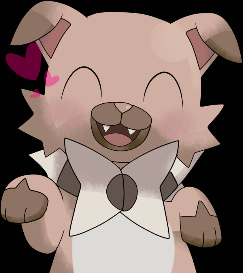 Rockruff Mutlu Kızarma Duvar Kağıdı