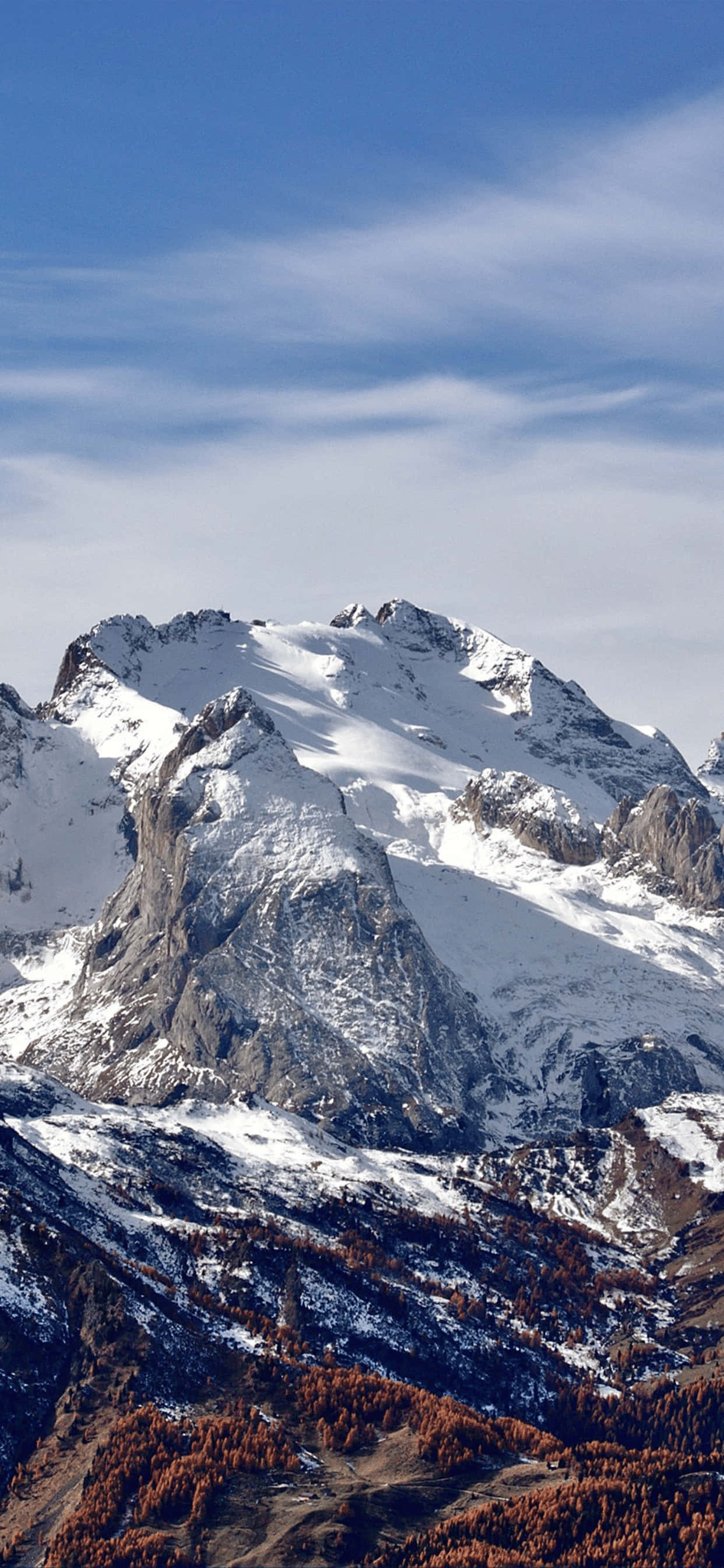 Rocky Mountain Peak iPhone XS Max Kış Duvar Kağıdı