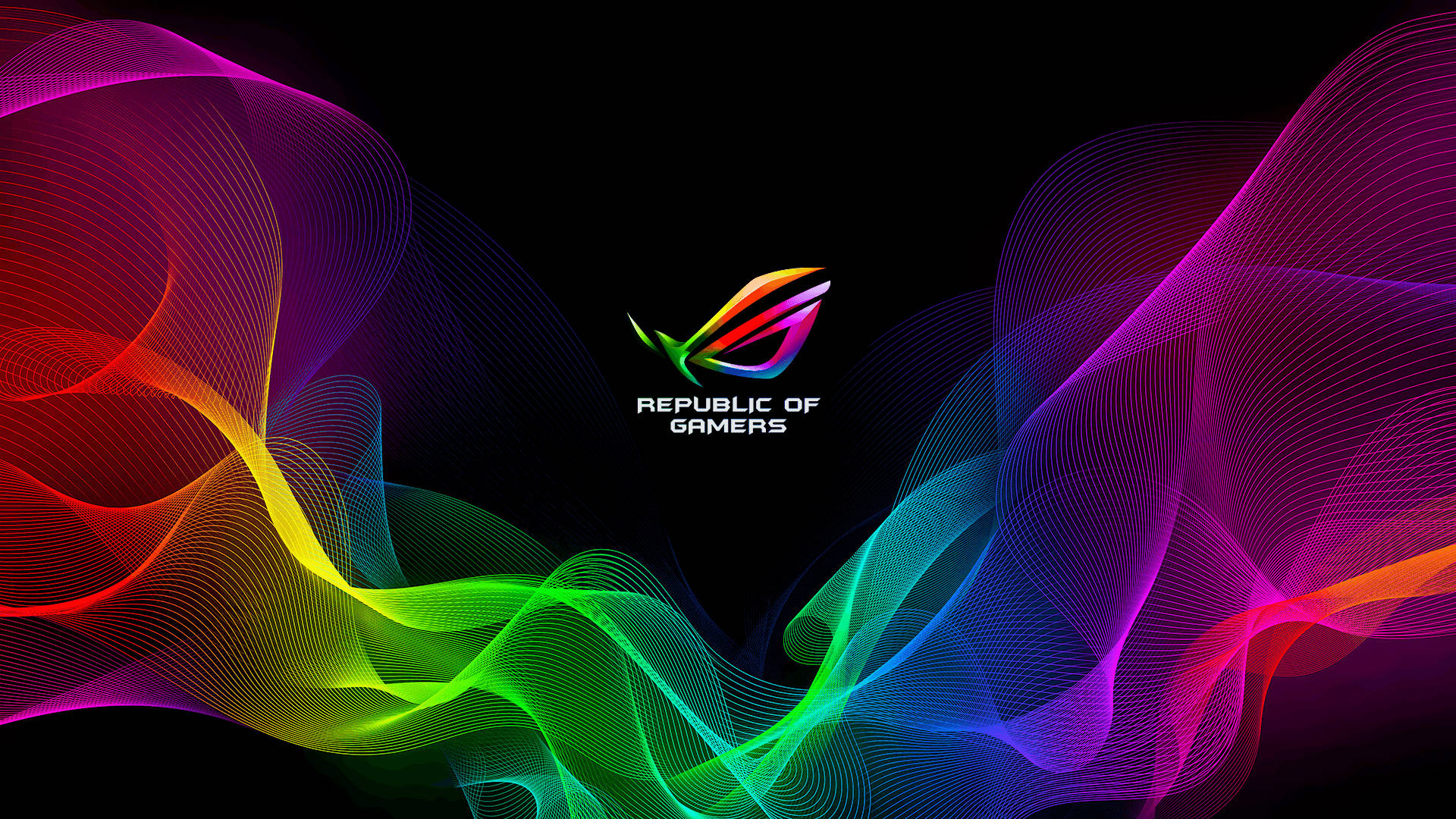 ROG Logosu RGB 4K Duvar Kağıdı