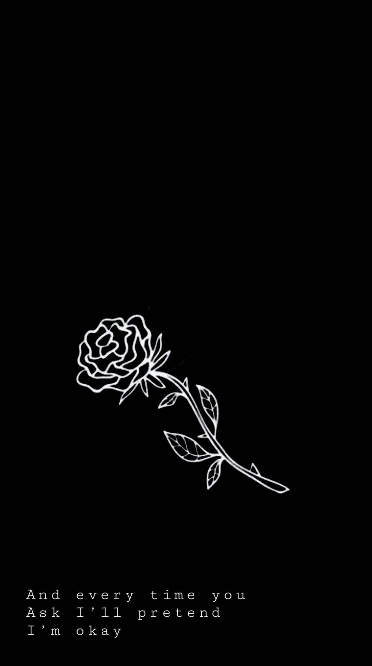 Rose Emo Estetiği Duvar Kağıdı