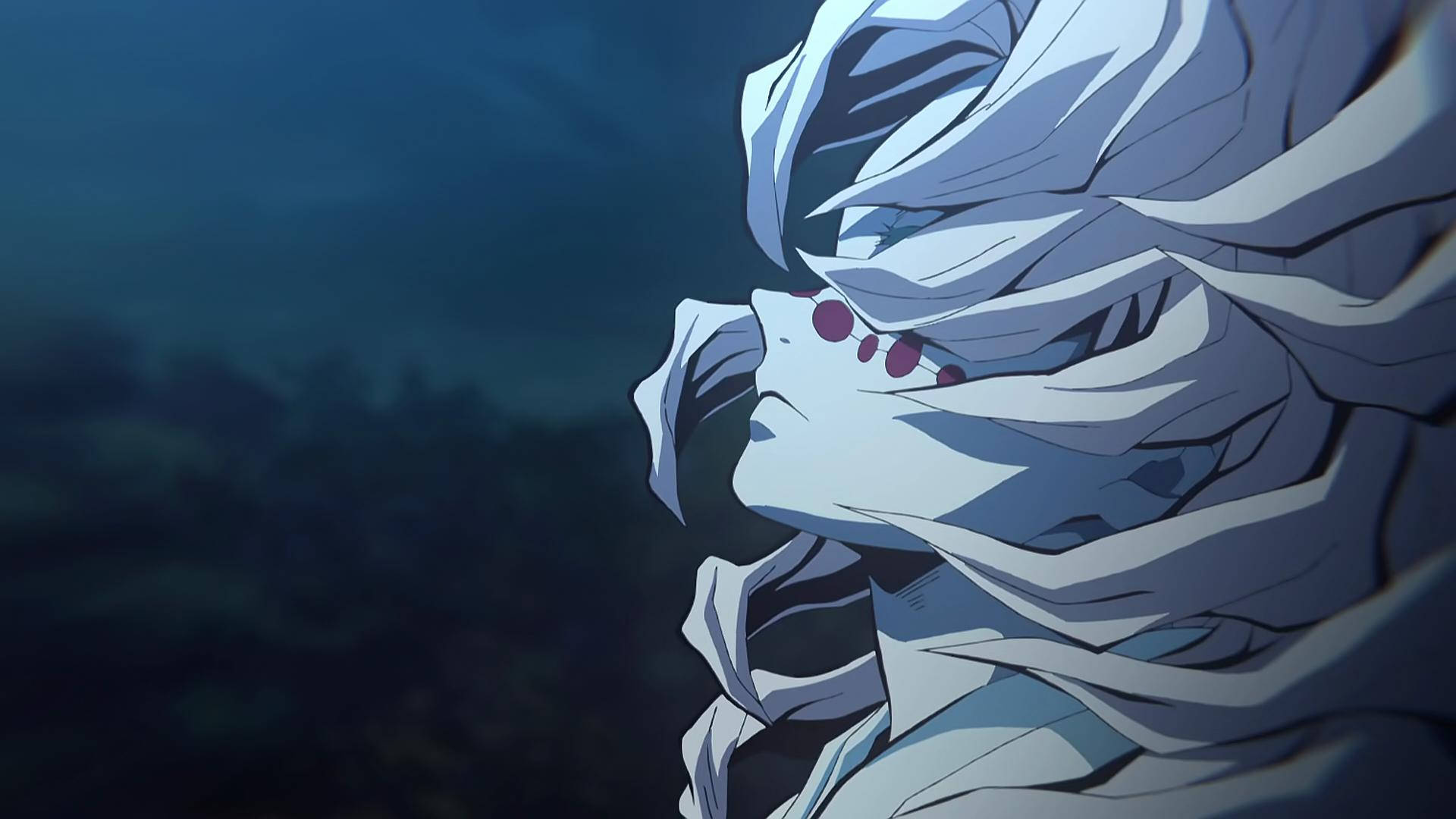 Rui'nin Demon Slayer'daki Tehditkar Bakışı Duvar Kağıdı