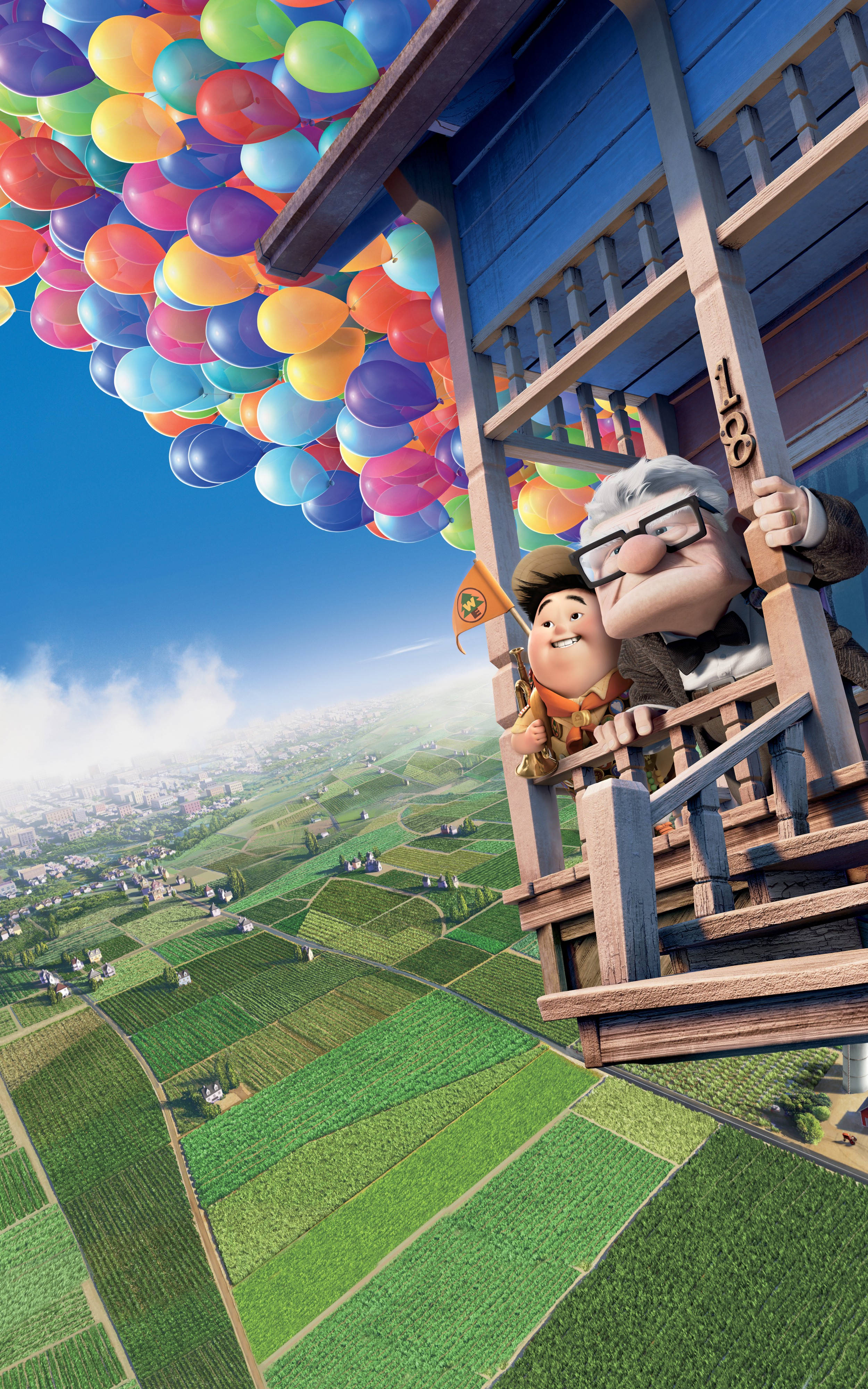 Russell ve Carl Uçan Ev Duvar Kağıdı
