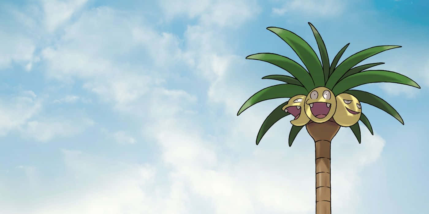 Rüya Gibi Bir Gökyüzü Altında Exeggutor Duvar Kağıdı