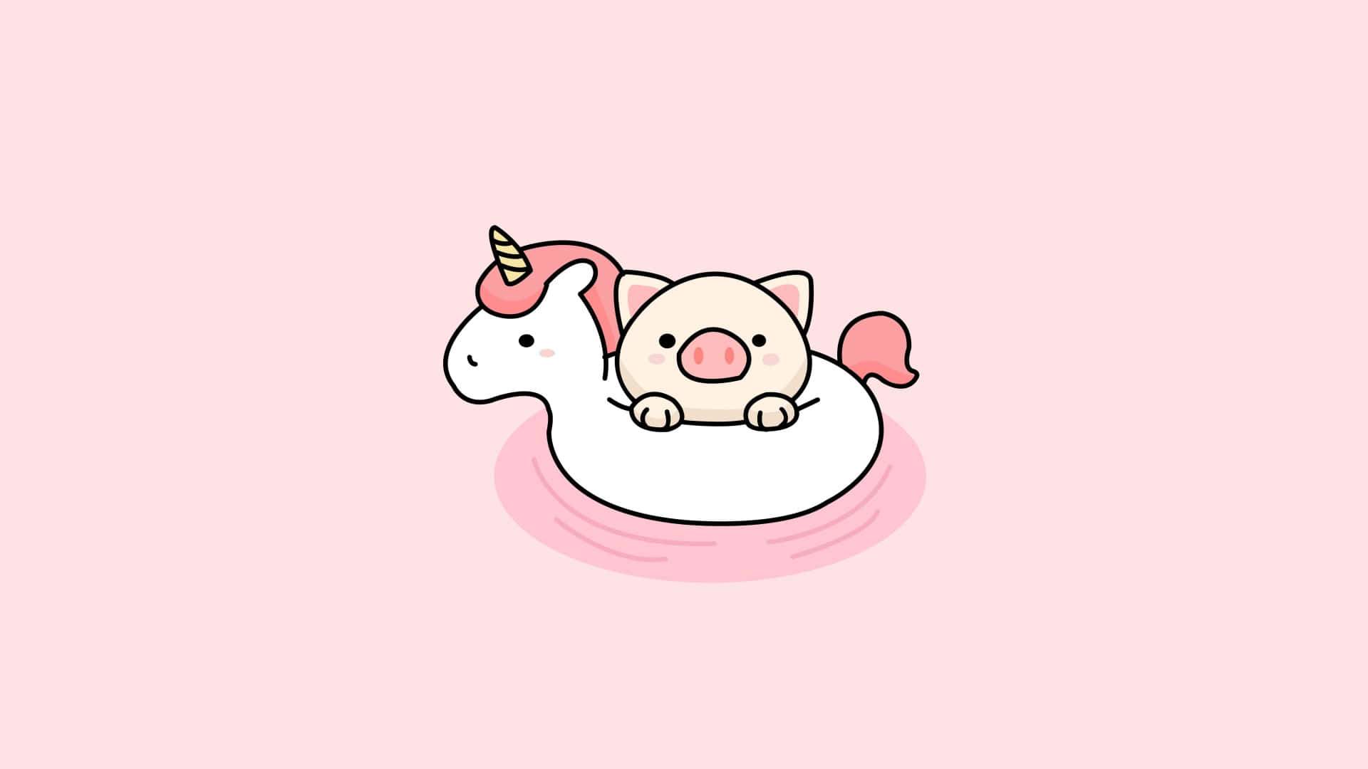 Rüya gibi kawaii pembe bulut manzarası tüm cihazlarınız için Duvar Kağıdı