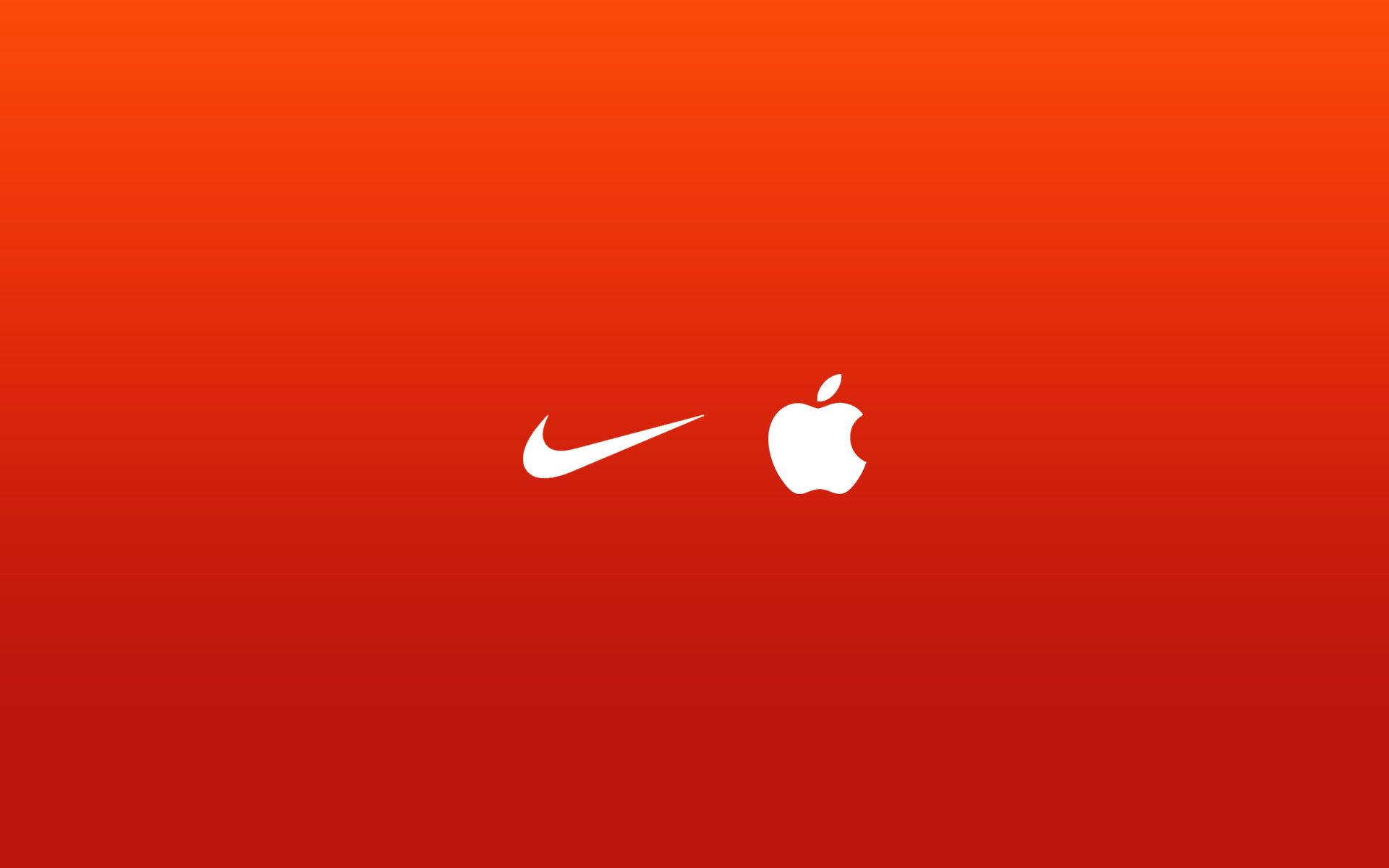 Sade Nike ve Apple Amblemi Duvar Kağıdı