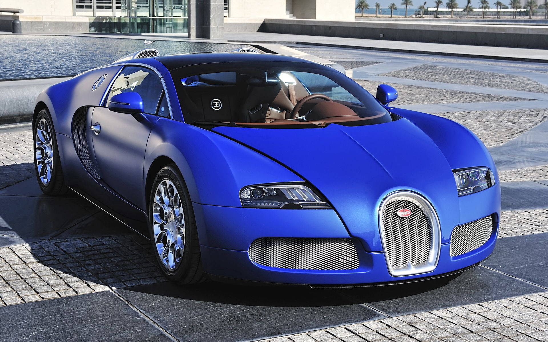 Klasik Safir Bugatti Veyron Duvar Kağıdı