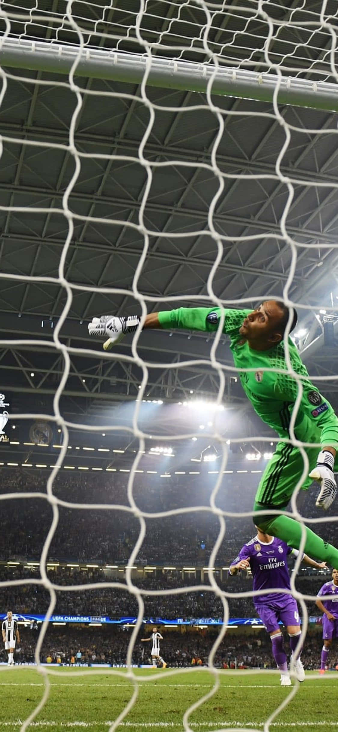 Sahada Aksiyondaki Keylor Navas Duvar Kağıdı
