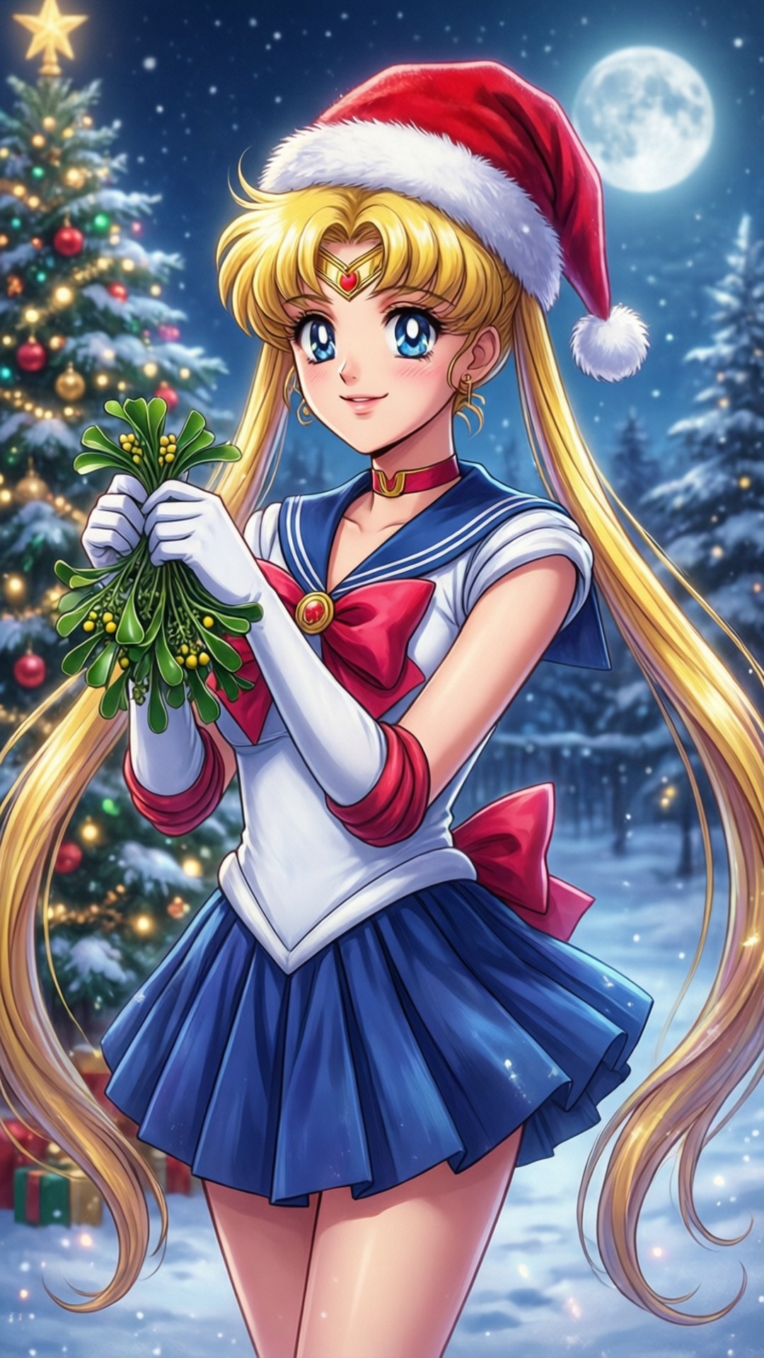 Sailor Moon Noel Duvar Kağıdı