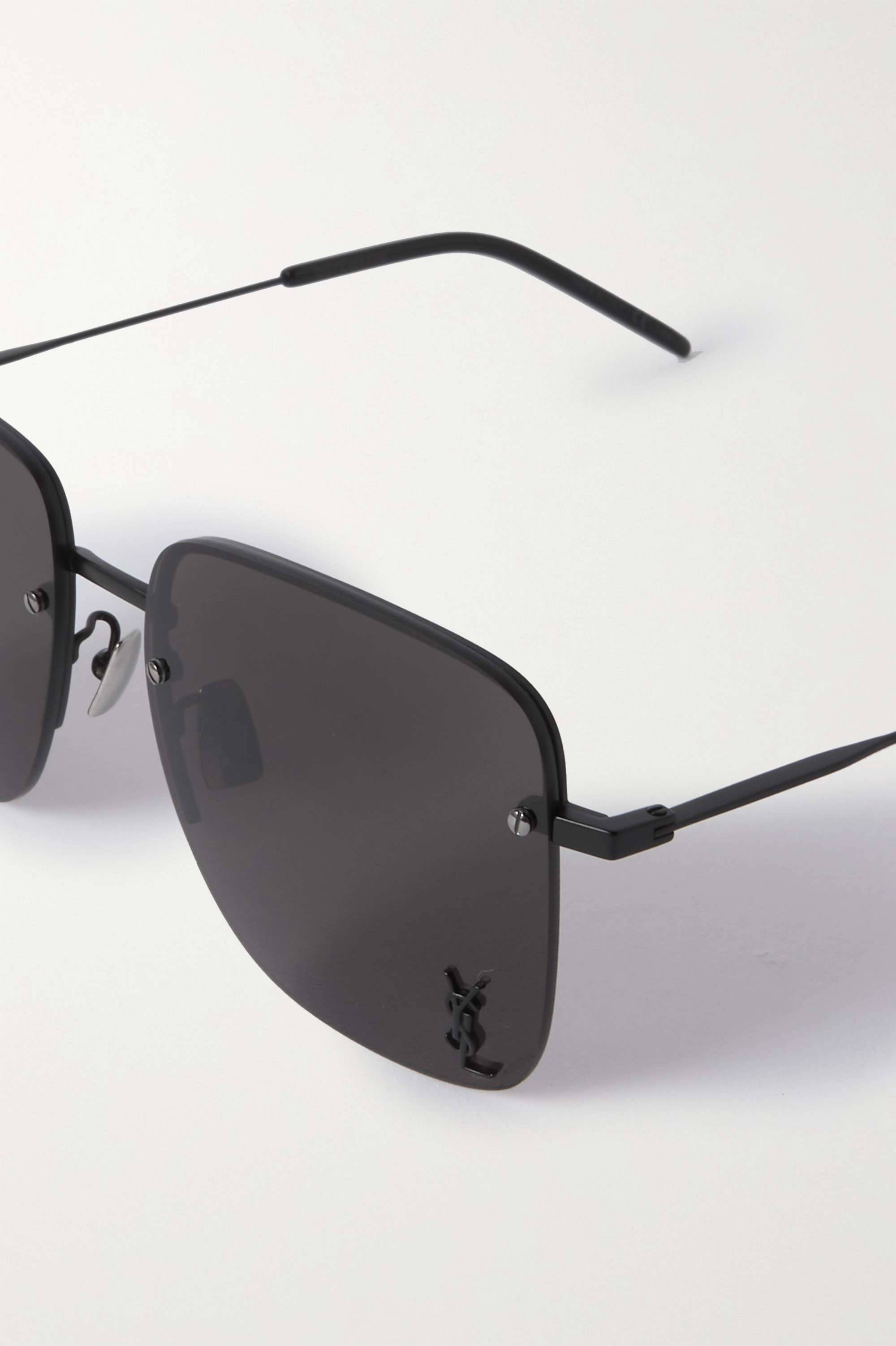 Saint Laurent Kare çerçeveli metal güneş gözlüğü Duvar Kağıdı