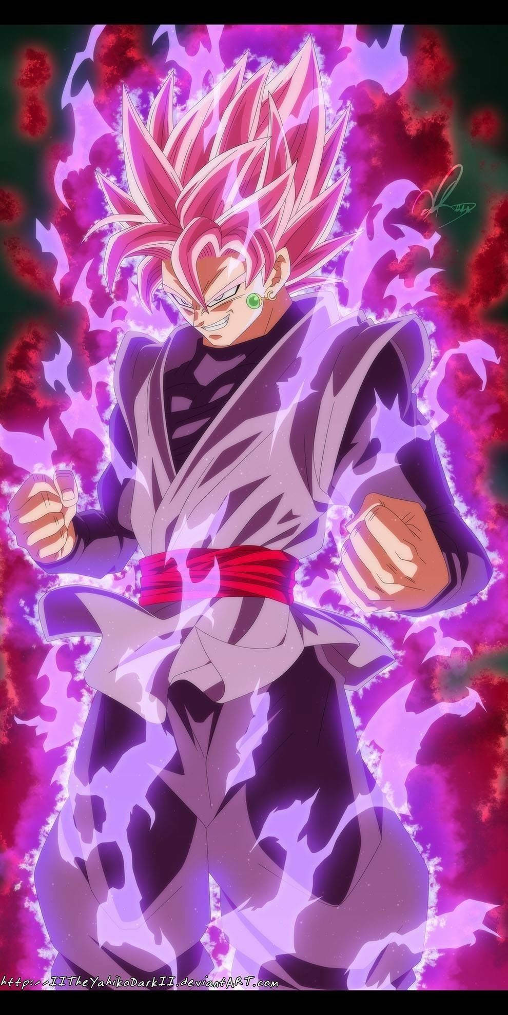 Saiyan Yüklü Goku Black iPhone Duvar Kağıdı