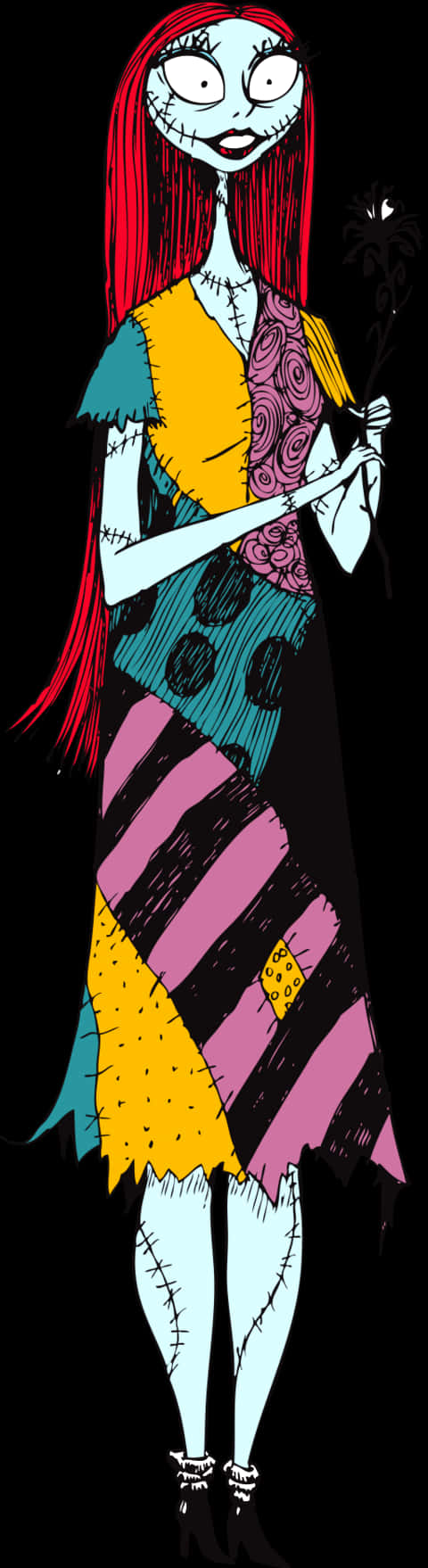 Sally Nightmare Before Christmas Sanat Eseri Duvar Kağıdı