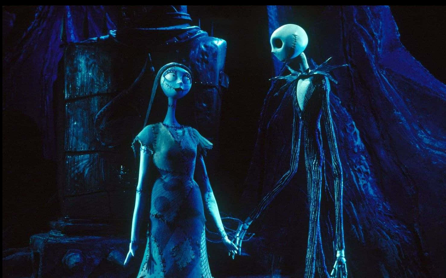 Sally ve Jack Karanlık Bir Noel Kabusu'nda Duvar Kağıdı