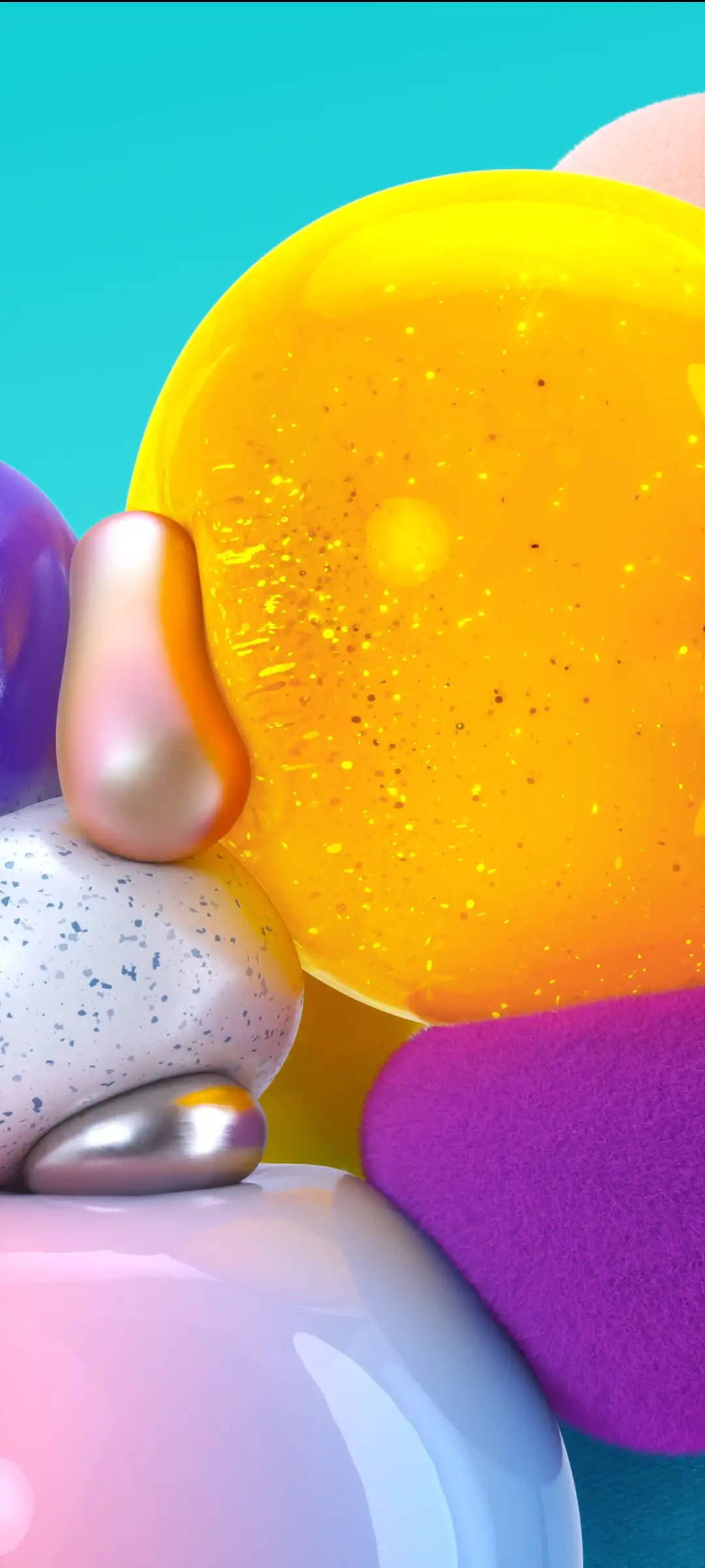 Samsung A71 Yumuşak Balonlar Duvar Kağıdı