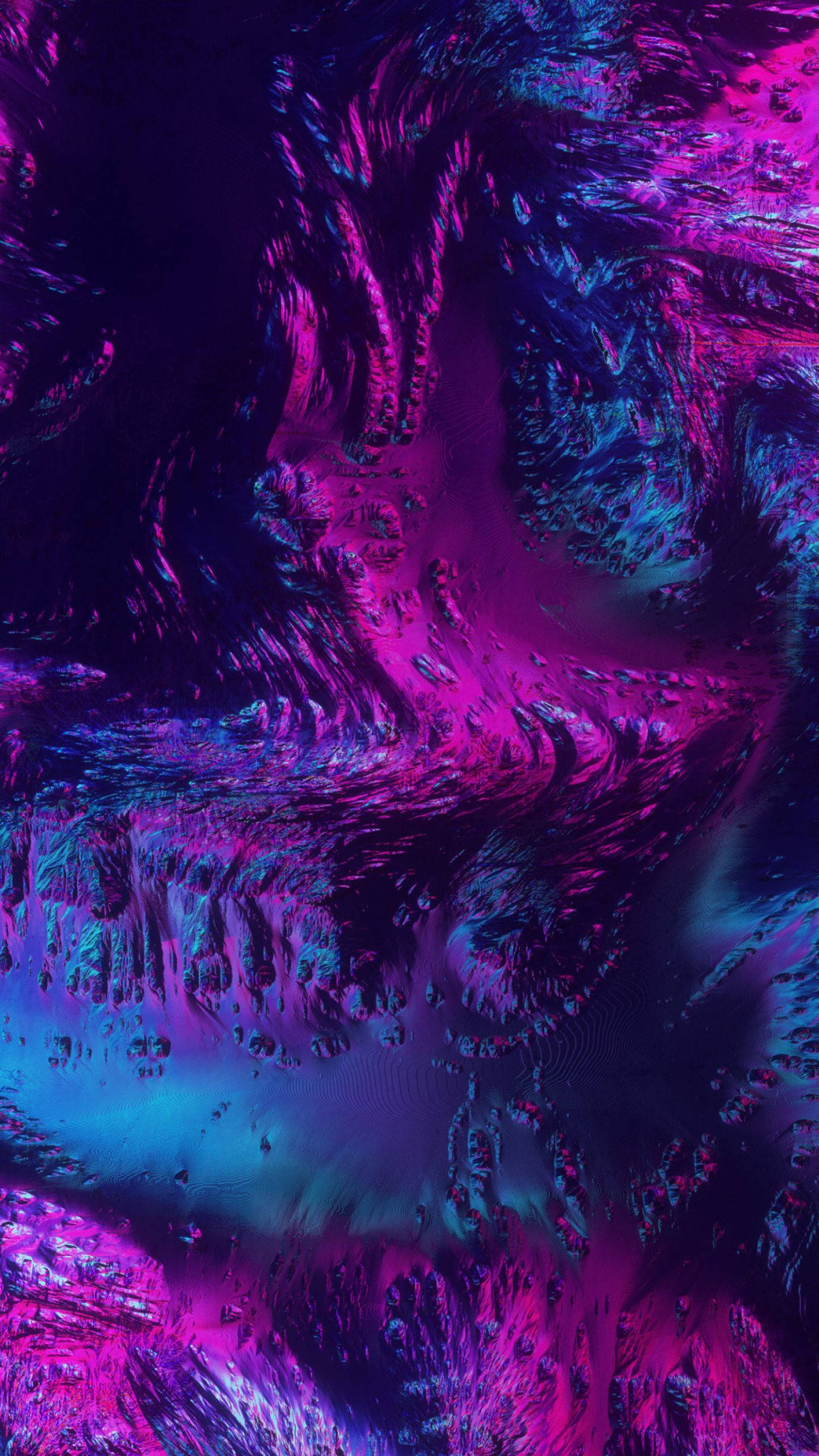 Samsung Galaxy 4K Mor ve Mavi Soyut Sanat Duvar Kağıdı