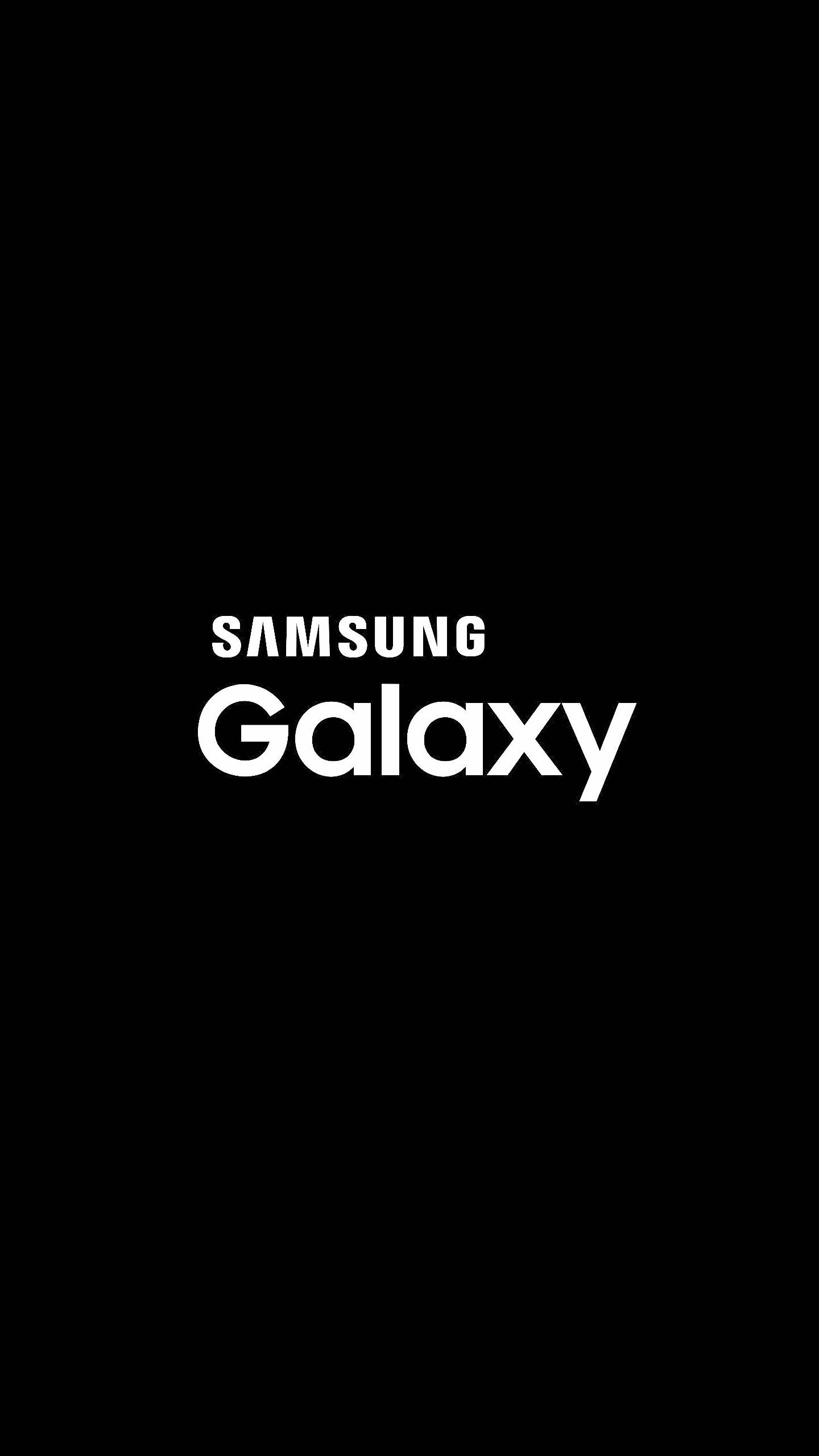 Samsung Galaxy Siyah Beyaz Logosu Duvar Kağıdı