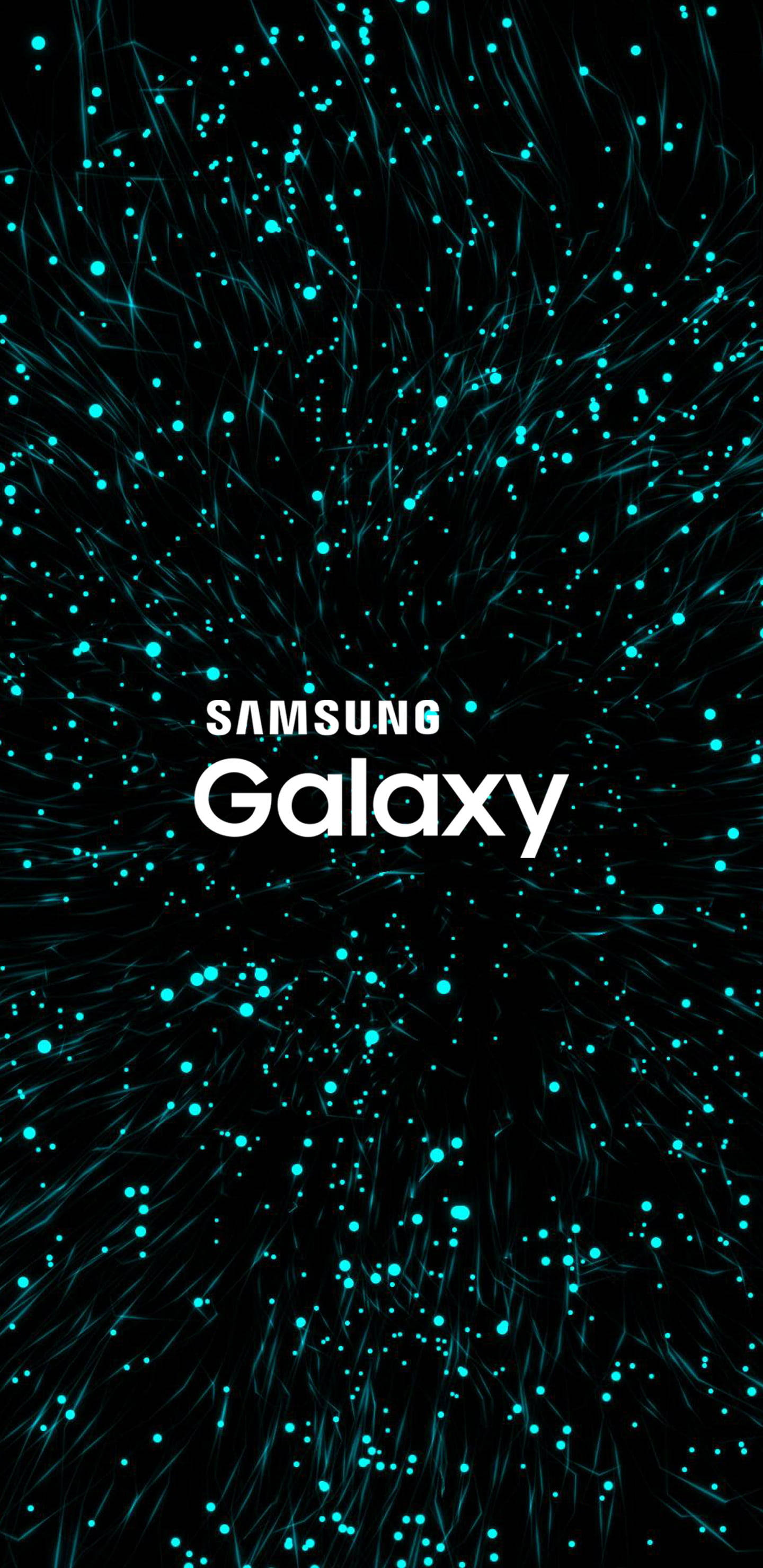Samsung Galaxy Soyut Turkuaz Işıklar Duvar Kağıdı