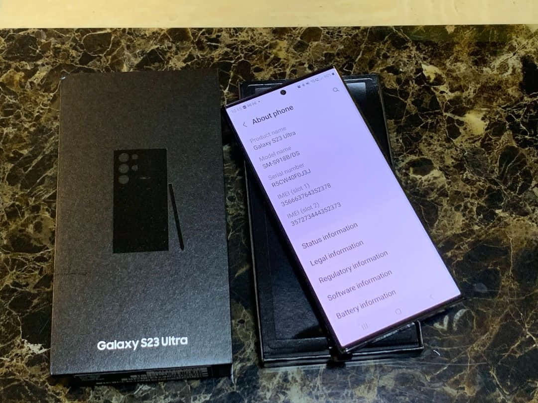 Samsung S23 Ultra Kutudan Çıkarma ve Detaylar Duvar Kağıdı