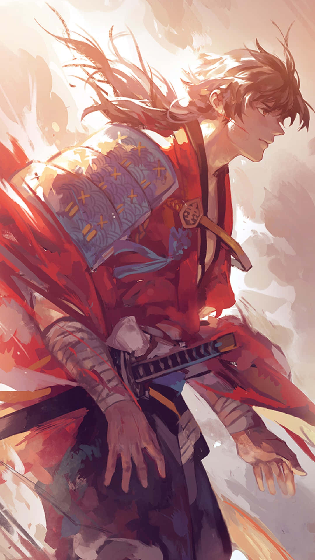 Samuray Anime Katsugeki Touken Ranbu Fanart Duvar Kağıdı