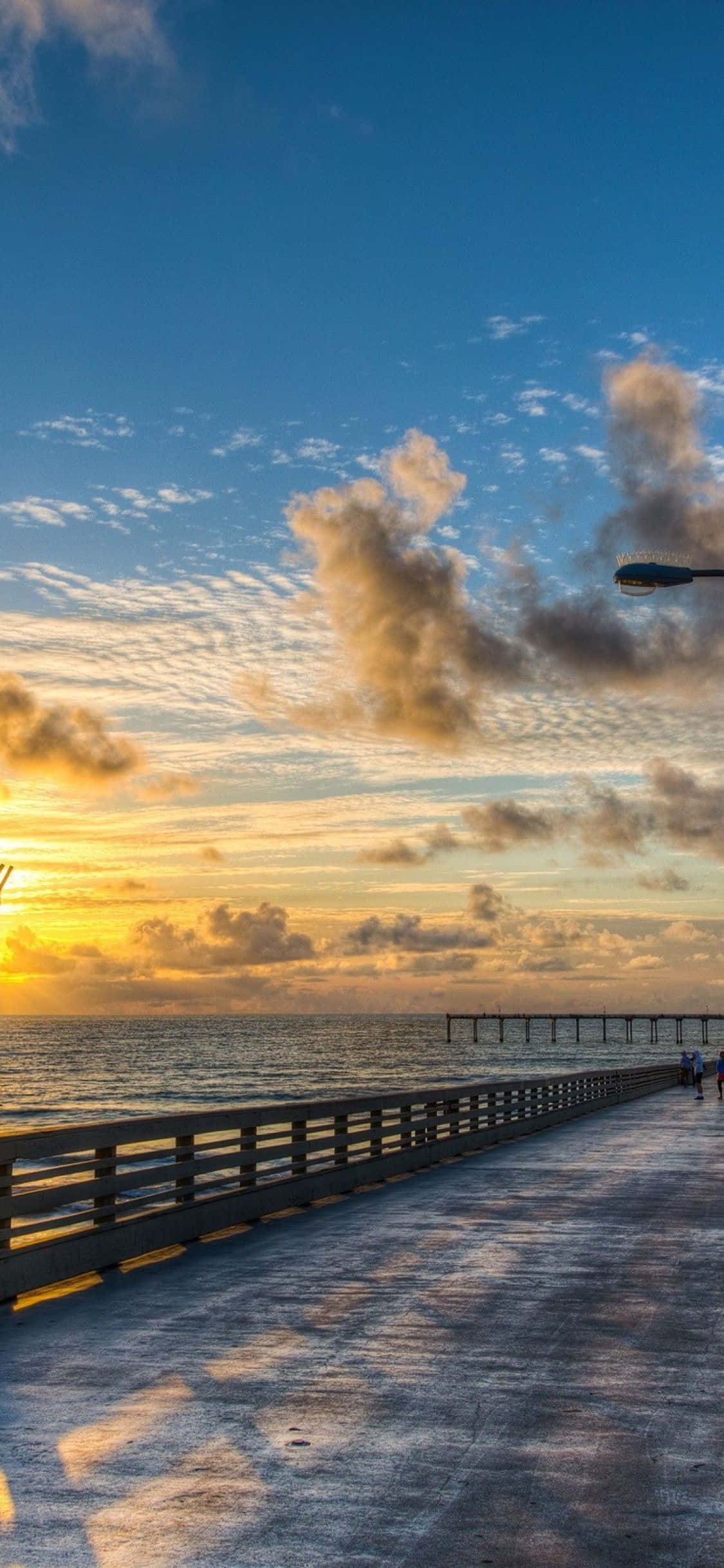 San Diego'daki Ocean Beach İskelesi iPhone Duvar Kağıdı