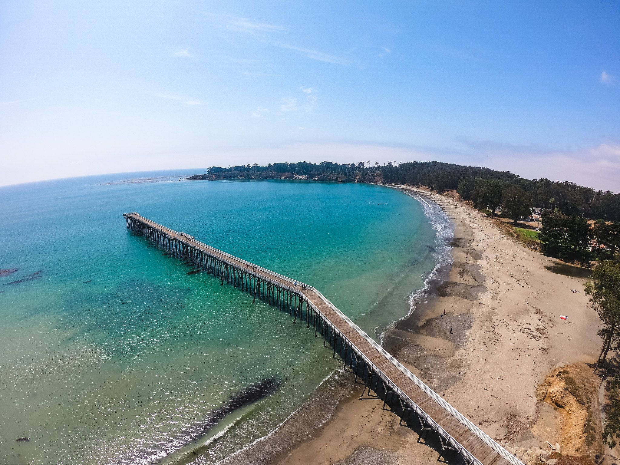 San Simeon'un Nefes Kesen Havadan Görünümü Duvar Kağıdı