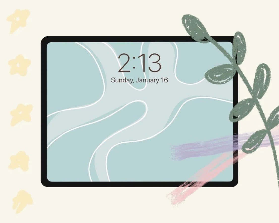 Sanatsal bir estetiğe sahip iPad, gezinme ve fotoğraf sergileme için mükemmel Duvar Kağıdı