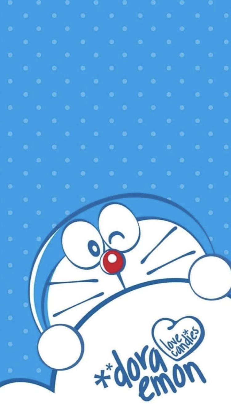 Sanatsal Doraemon iPhone Dijital Sanat Duvar Kağıdı