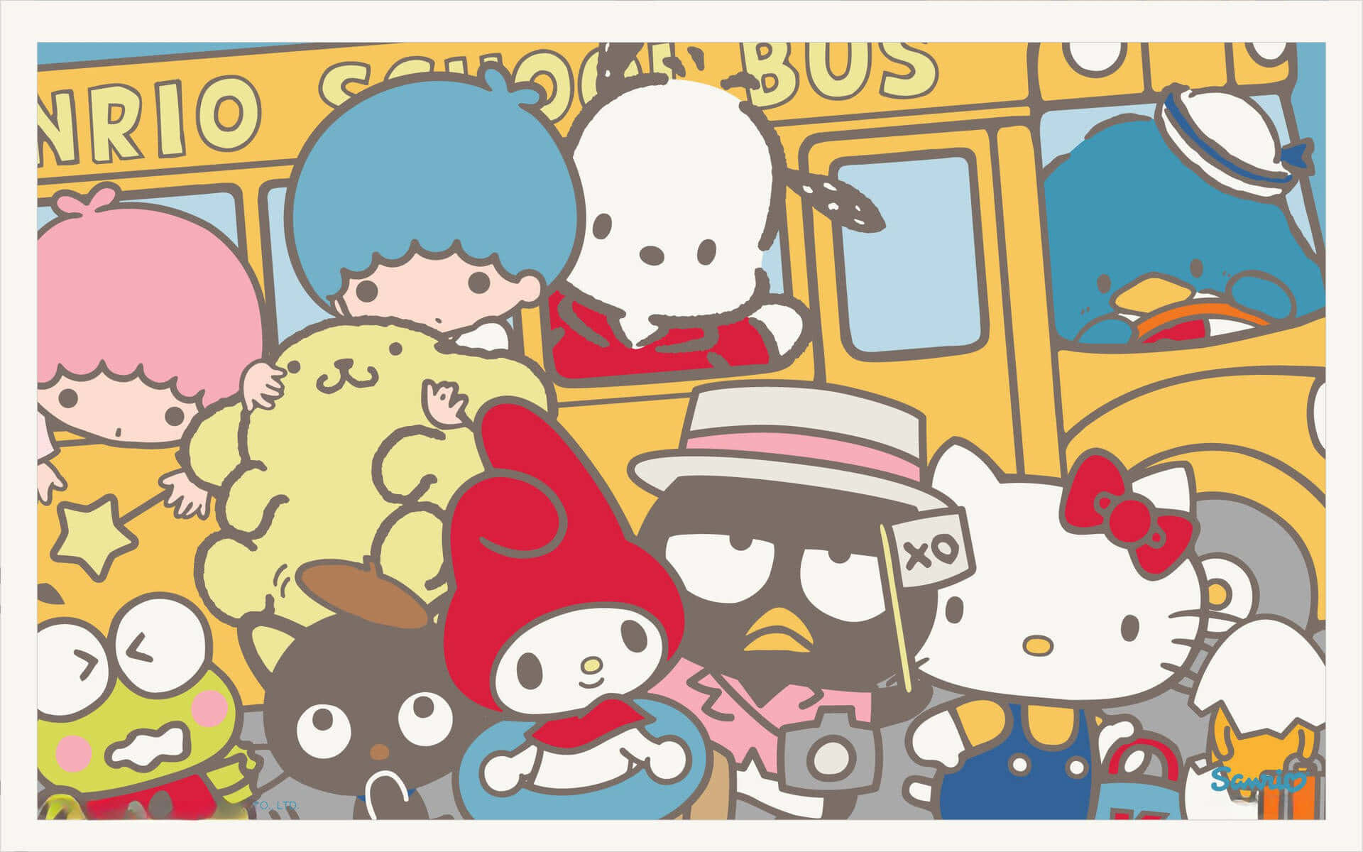 Sanrio Arkadaşlarıyla Kutlama Duvar Kağıdı