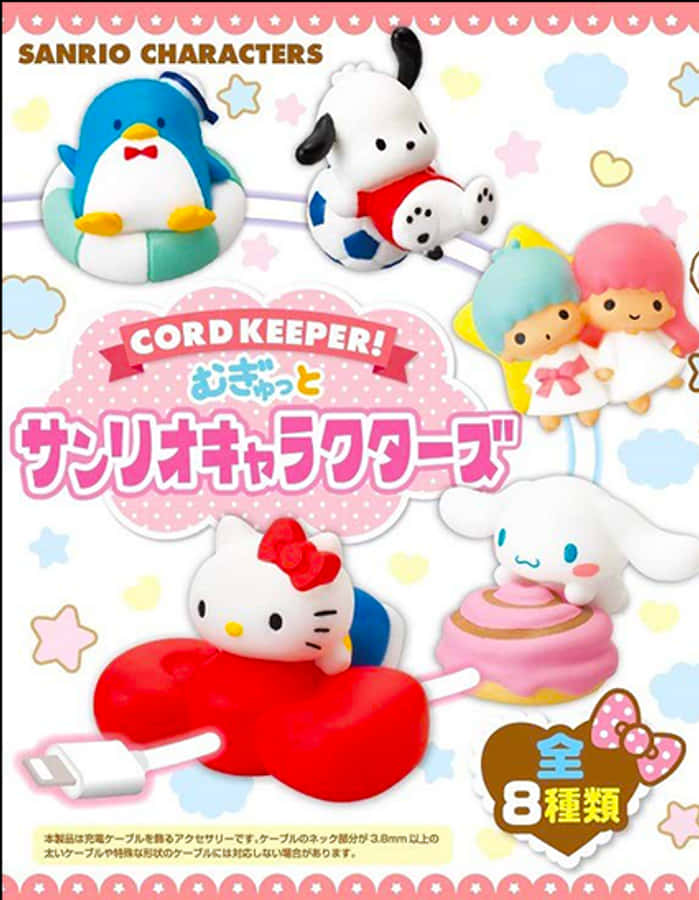 Sanrio Karakterleri Kablo Düzenleyiciler Duvar Kağıdı