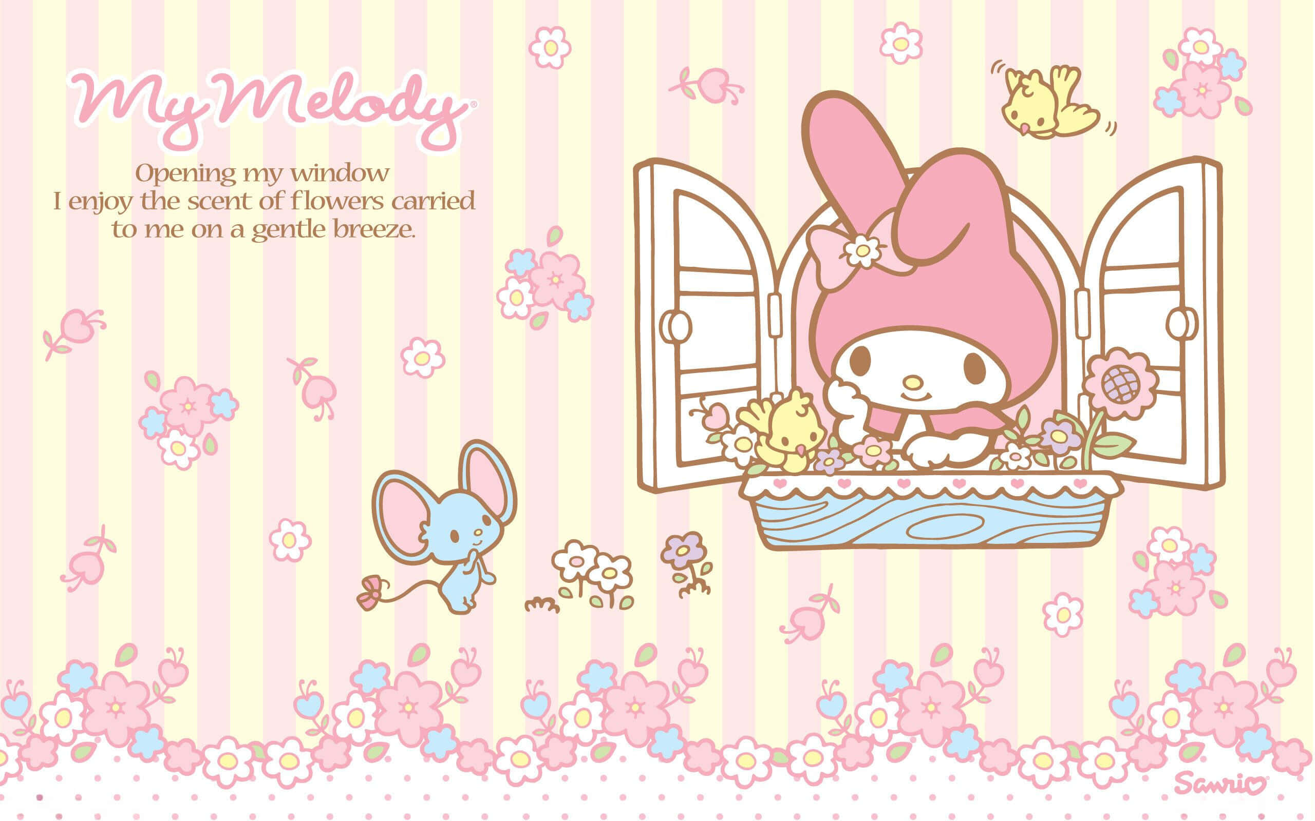 Sanrio Karakterleri Hayatınıza Neşe ve Renk Kattın Duvar Kağıdı