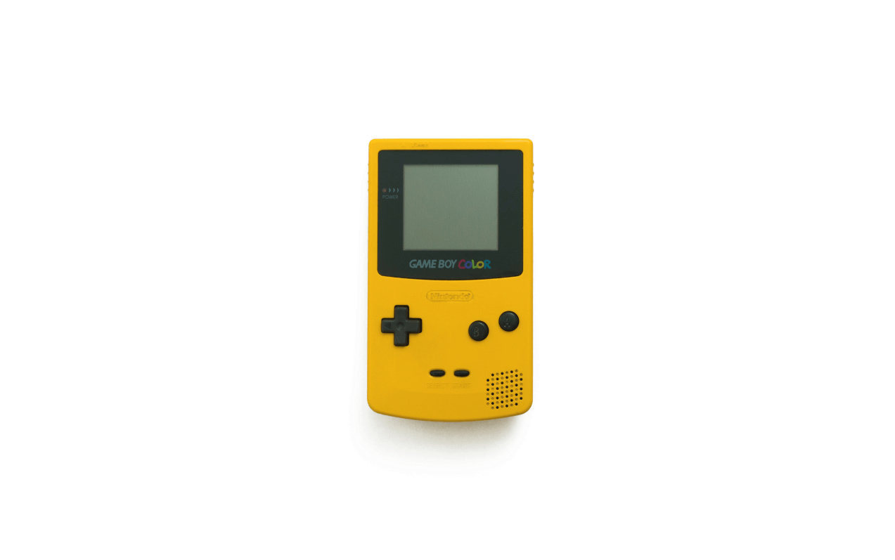 Sarı Game Boy Color Konsolu Duvar Kağıdı