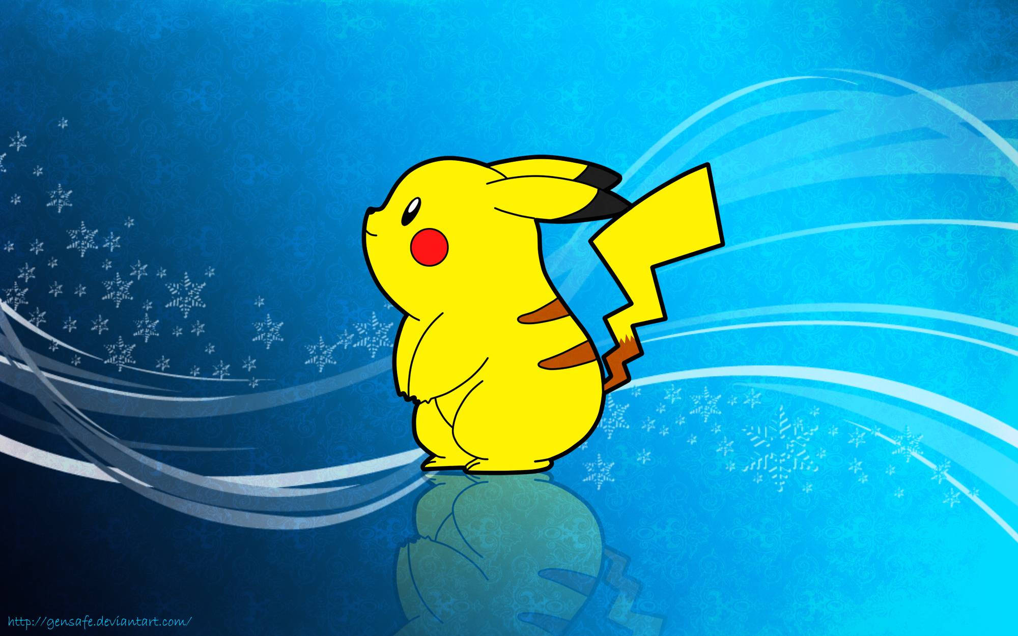 Sarı Tombul Pikachu Duvar Kağıdı