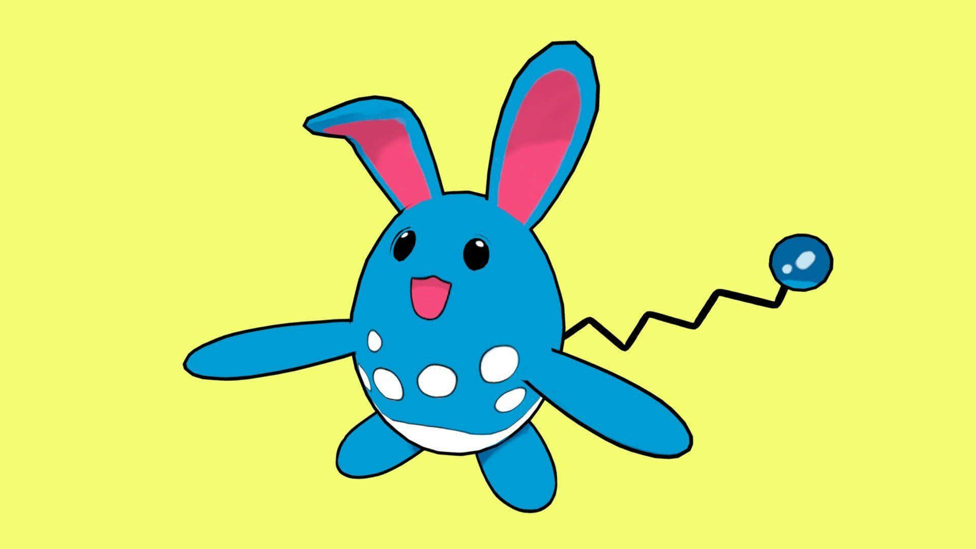 Sarı Arka Planlı Azumarill Duvar Kağıdı