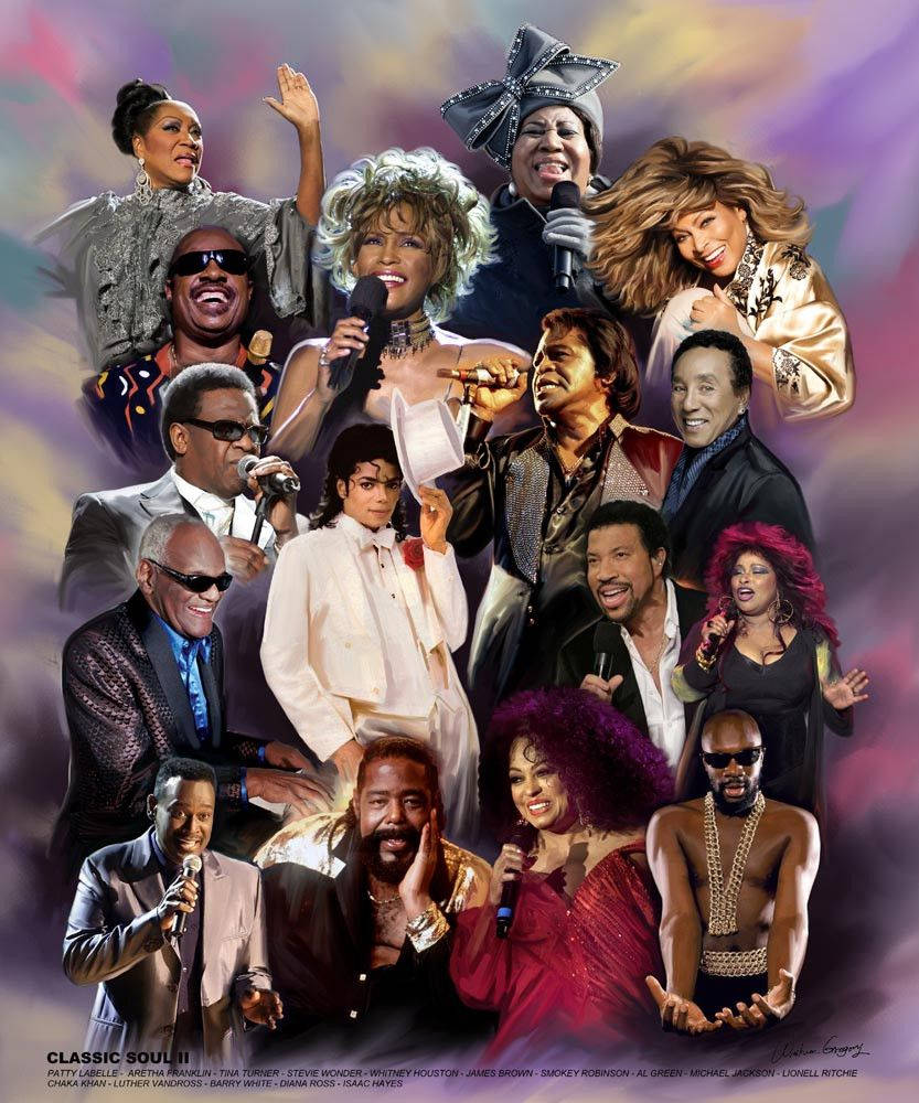 Şarkıcı Luther Vandross Klasik Soul Posteri Duvar Kağıdı