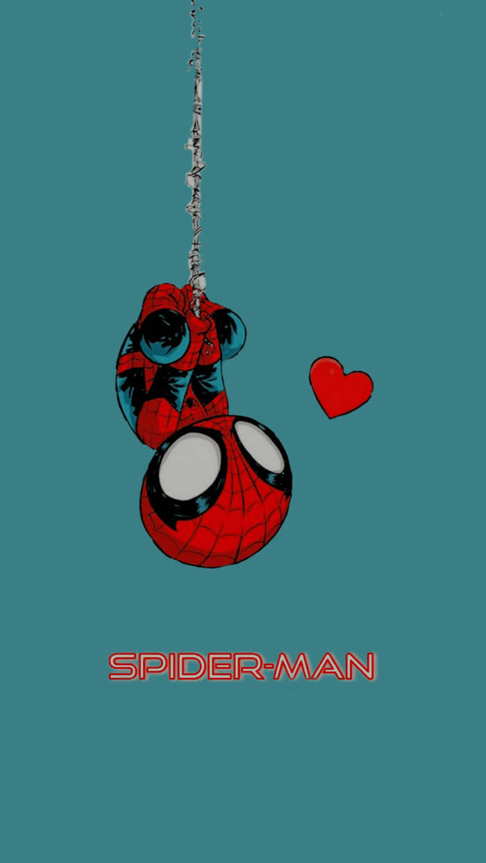 Sarkık Örümcek Adam Sevimli Marvel Estetiği Duvar Kağıdı