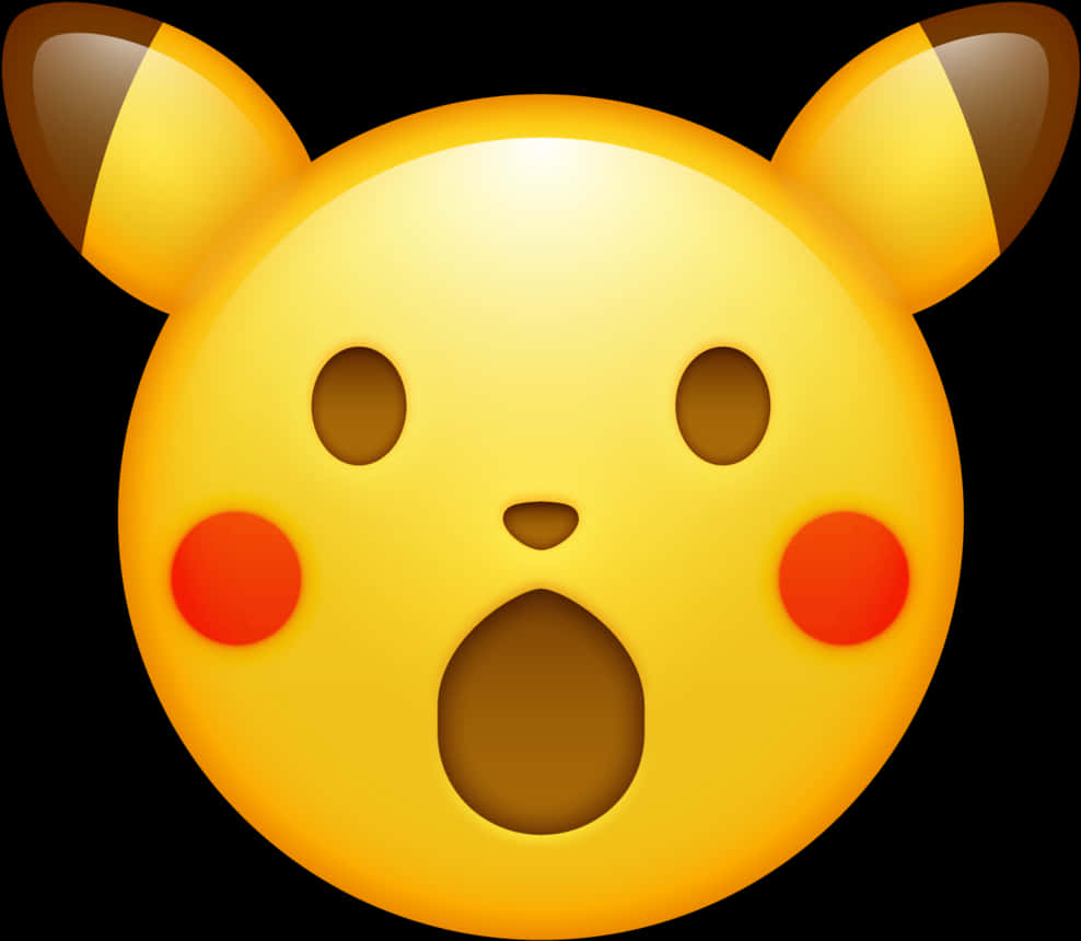 Şaşkın Pikachu Emojisi Duvar Kağıdı