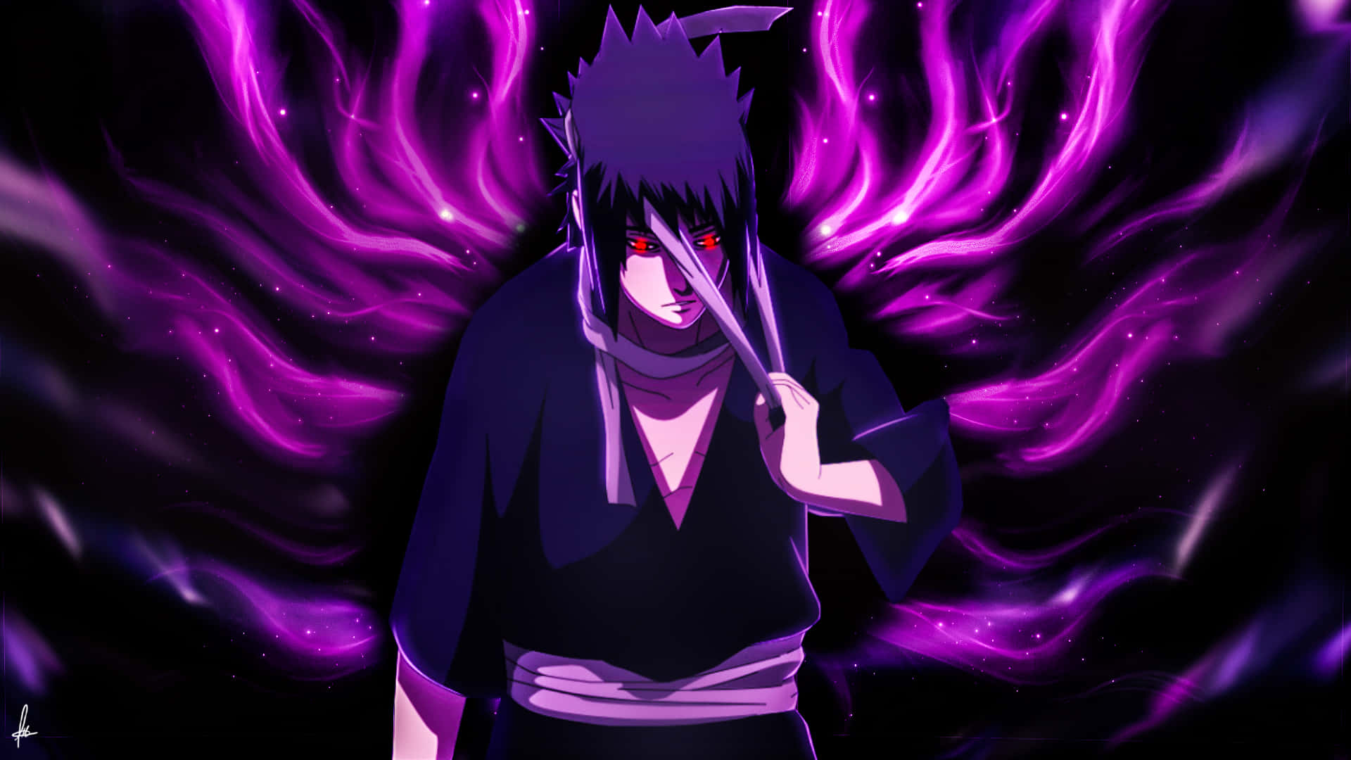 Sasuke arka planı Duvar Kağıdı