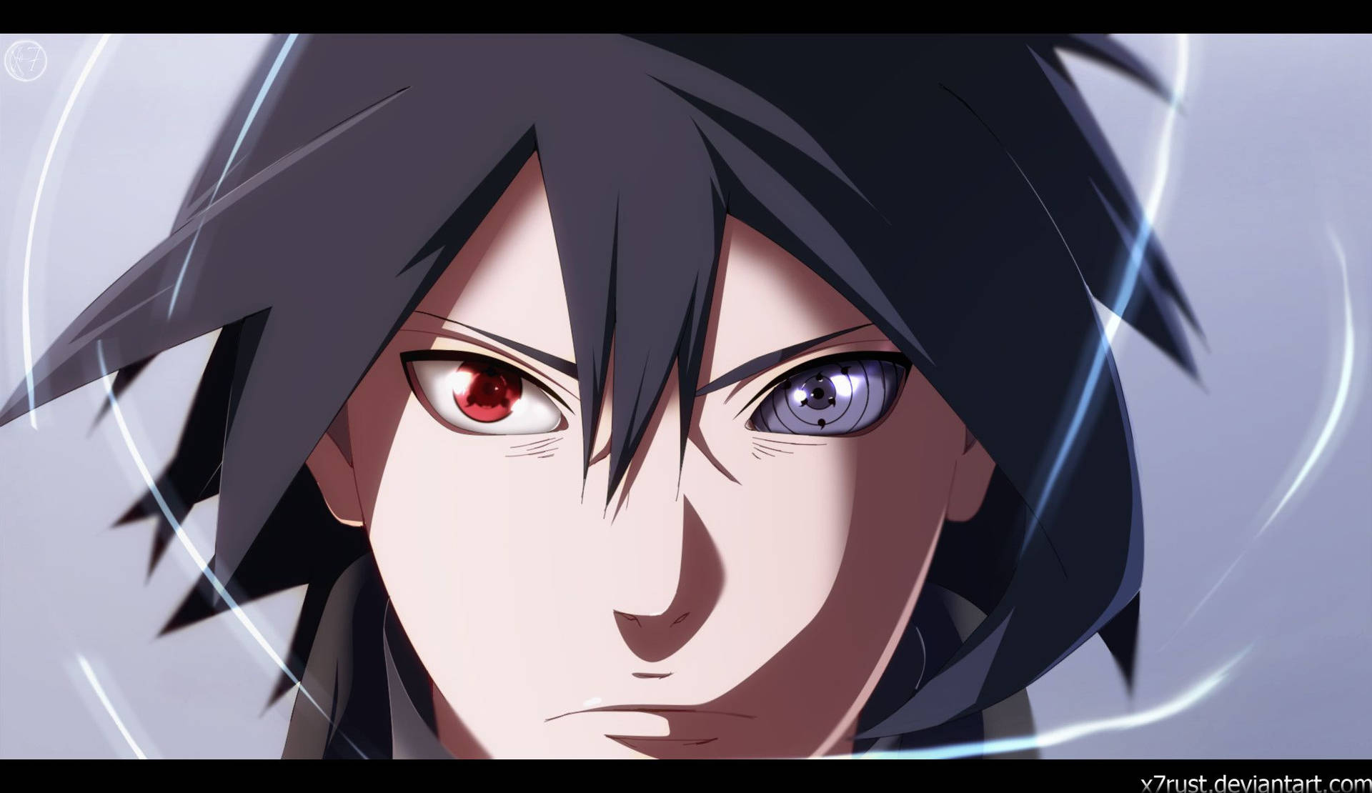 Sasuke'nin Sharingan ve Rinnegan'ı birleşti Duvar Kağıdı
