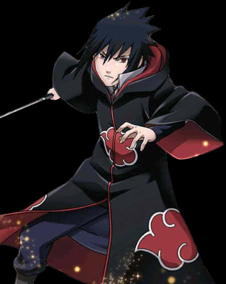 Sasuke Uchiha Akatsuki Kıyafeti Duvar Kağıdı