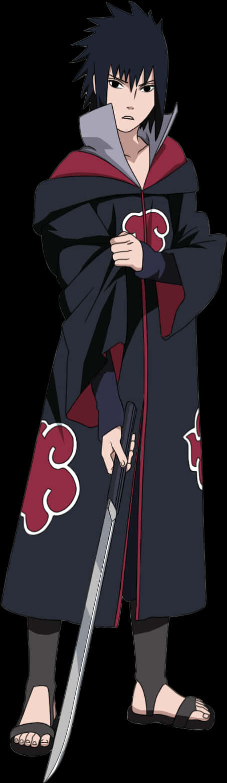 Sasuke Uchiha Akatsuki Cübbesi Duvar Kağıdı